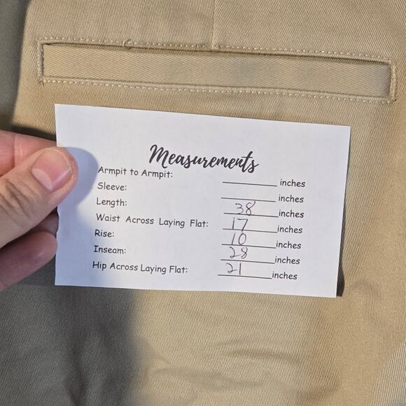 Cherokee 12 W35L38 Beige/Tan/Khaki Chinos [0188] - Picture 7 of 10